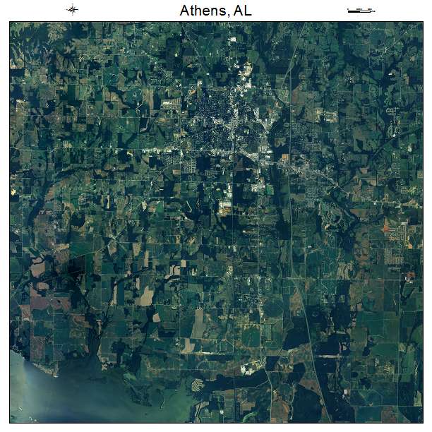 Athens, AL air photo map