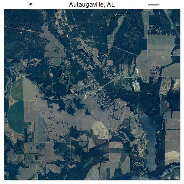 Autaugaville, AL air photo map