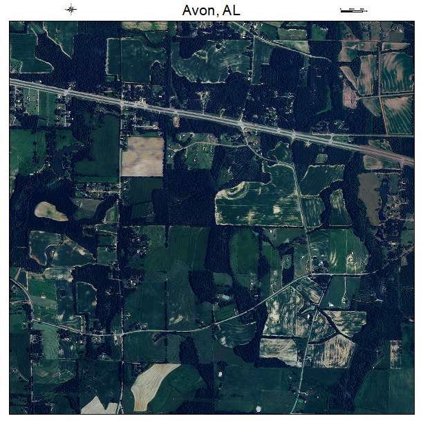 Avon, AL air photo map
