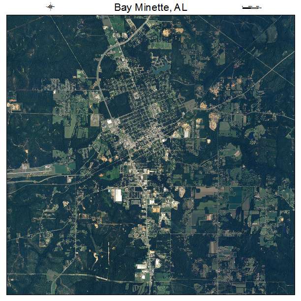 Bay Minette, AL air photo map
