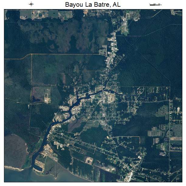 Bayou La Batre, AL air photo map