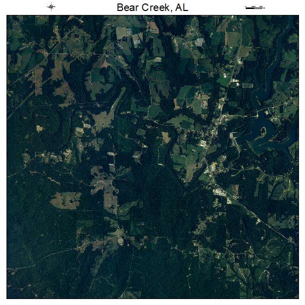 Bear Creek, AL air photo map