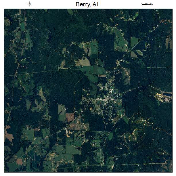 Berry, AL air photo map