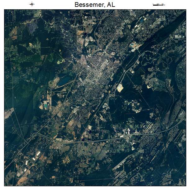 Bessemer, AL air photo map