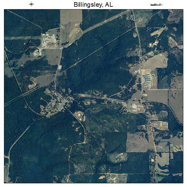 Billingsley, AL air photo map