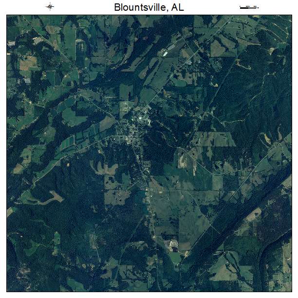 Blountsville, AL air photo map