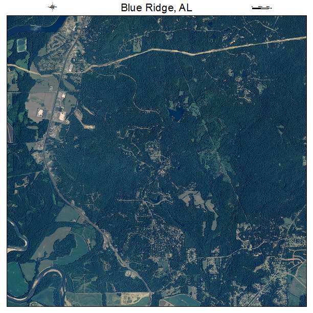 Blue Ridge, AL air photo map