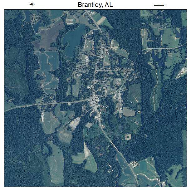 Brantley, AL air photo map