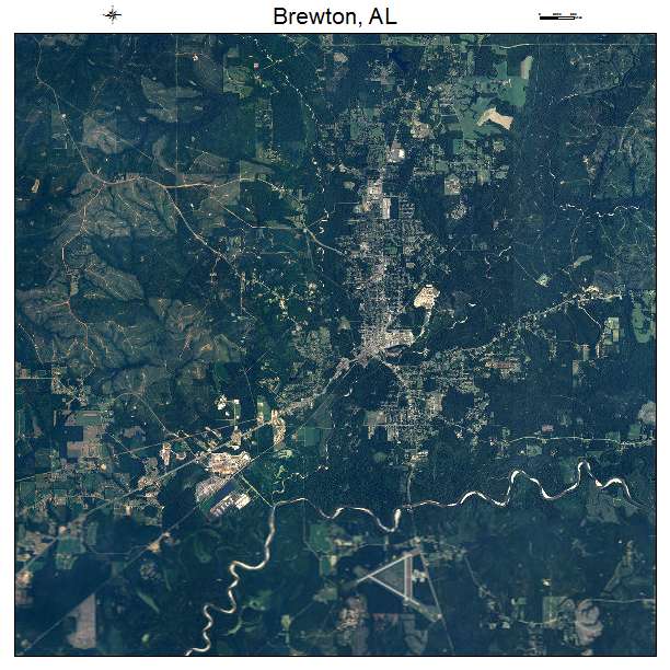 Brewton, AL air photo map