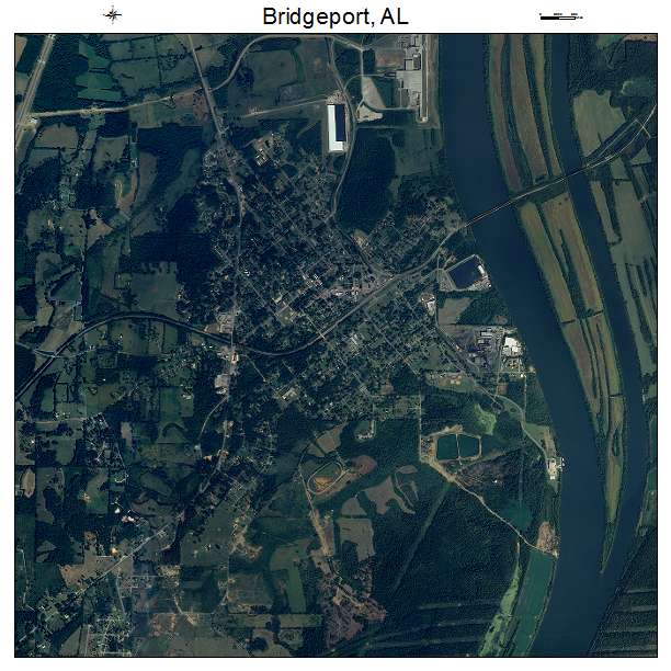 Bridgeport, AL air photo map