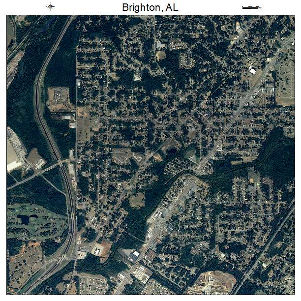 Brighton, AL air photo map