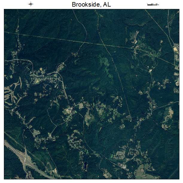 Brookside, AL air photo map