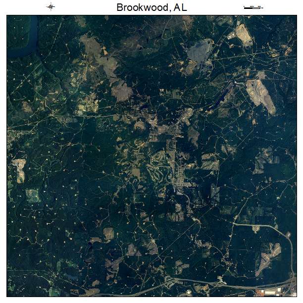Brookwood, AL air photo map