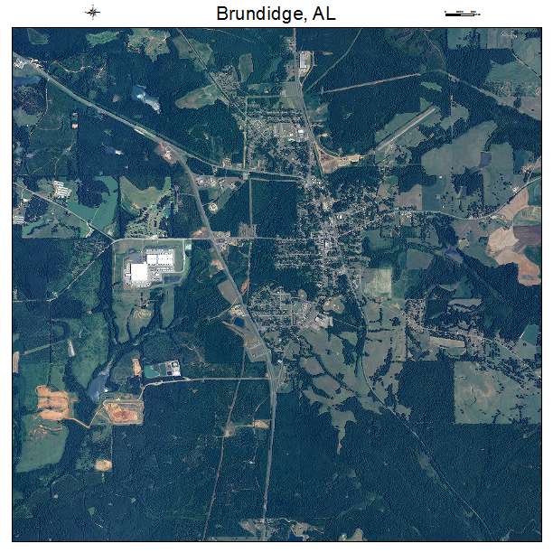 Brundidge, AL air photo map