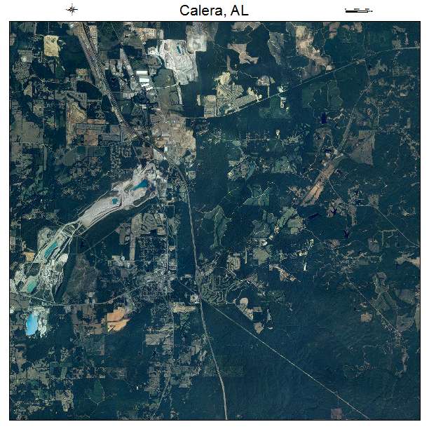 Calera, AL air photo map