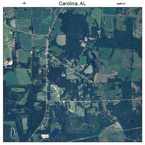 Carolina, AL air photo map