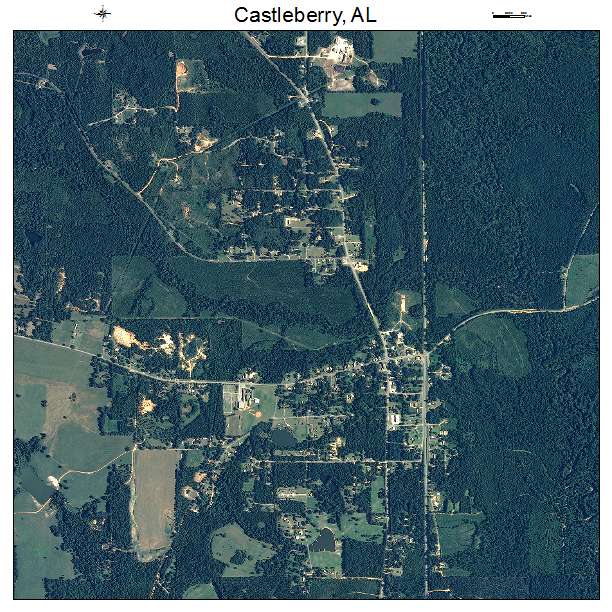 Castleberry, AL air photo map