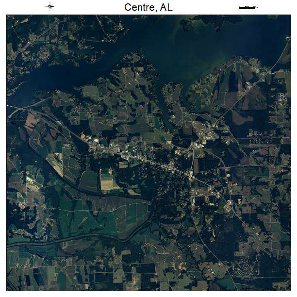 Centre, AL air photo map