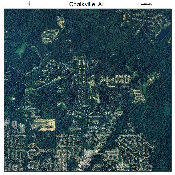 Chalkville, AL air photo map