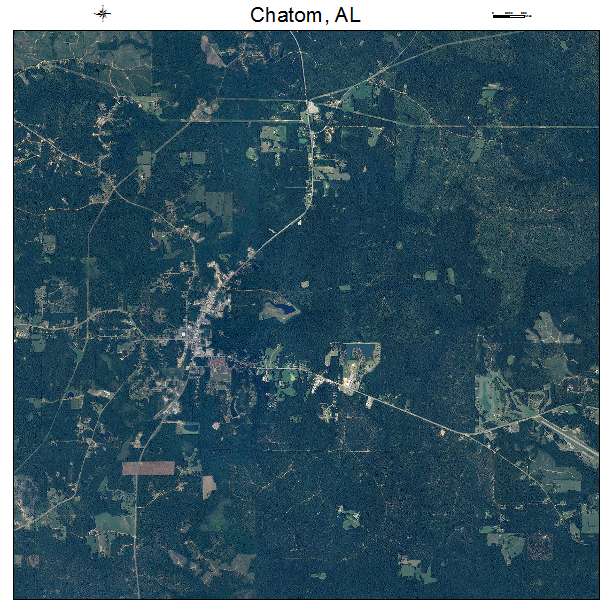 Chatom, AL air photo map