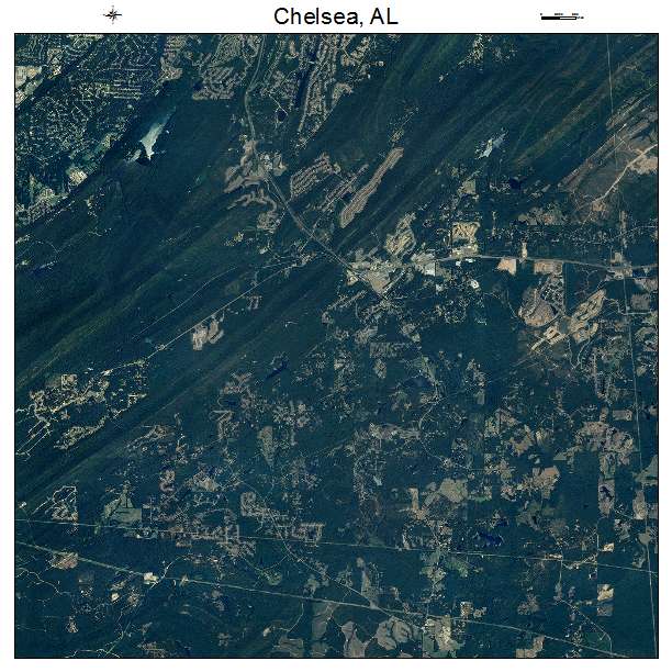 Chelsea, AL air photo map