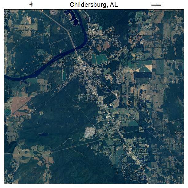 Childersburg, AL air photo map