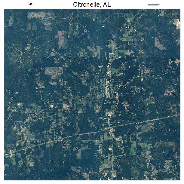 Citronelle, AL air photo map