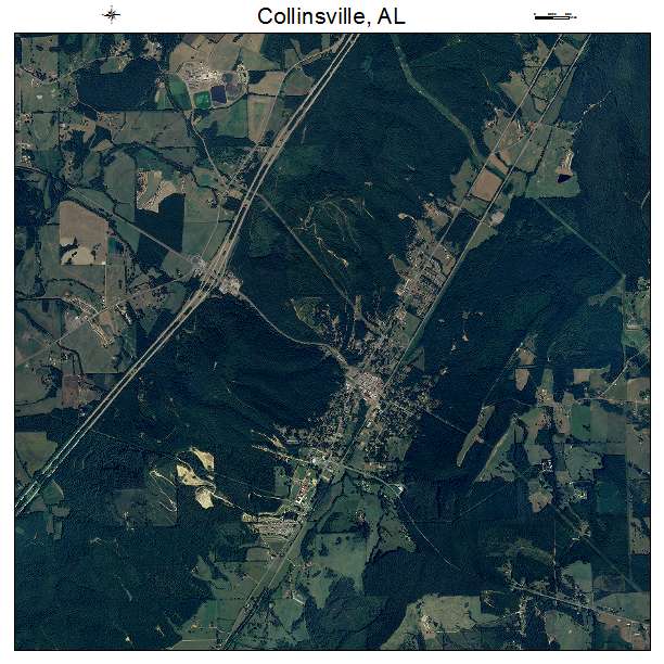 Collinsville, AL air photo map