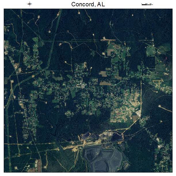 Concord, AL air photo map