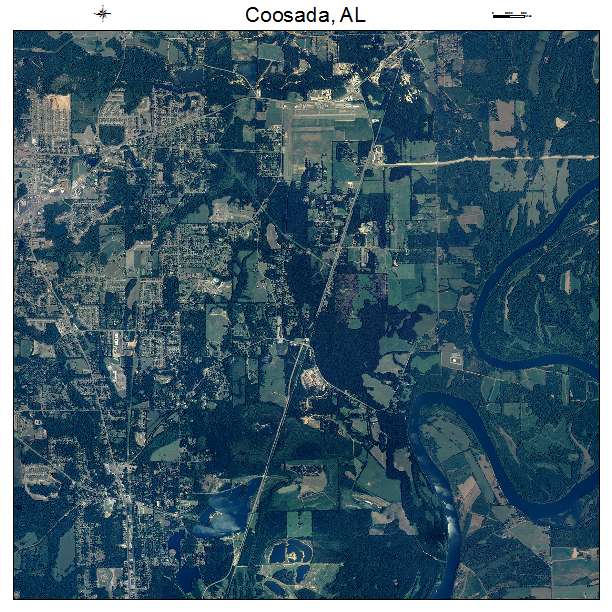 Coosada, AL air photo map