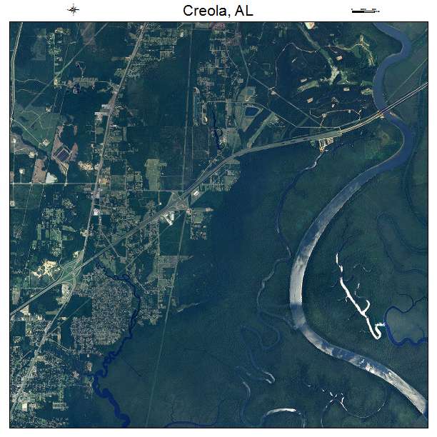 Creola, AL air photo map