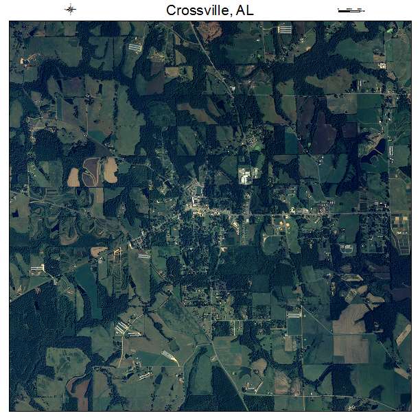 Crossville, AL air photo map