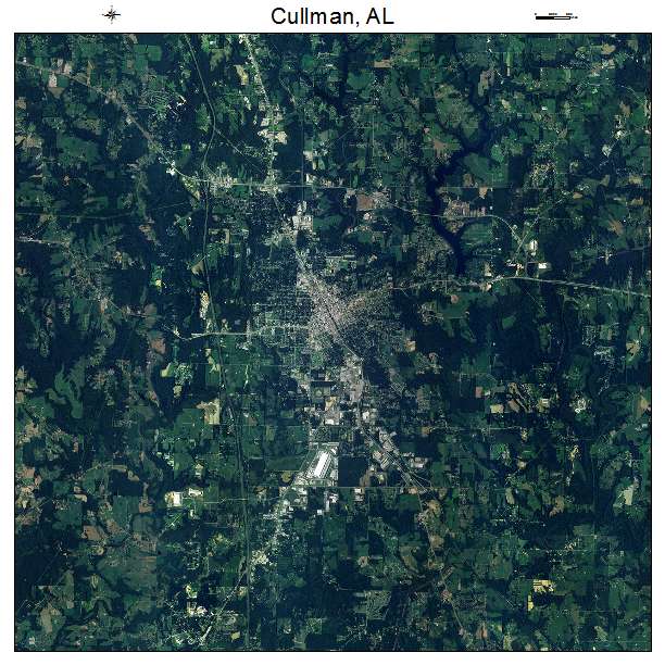 Cullman, AL air photo map