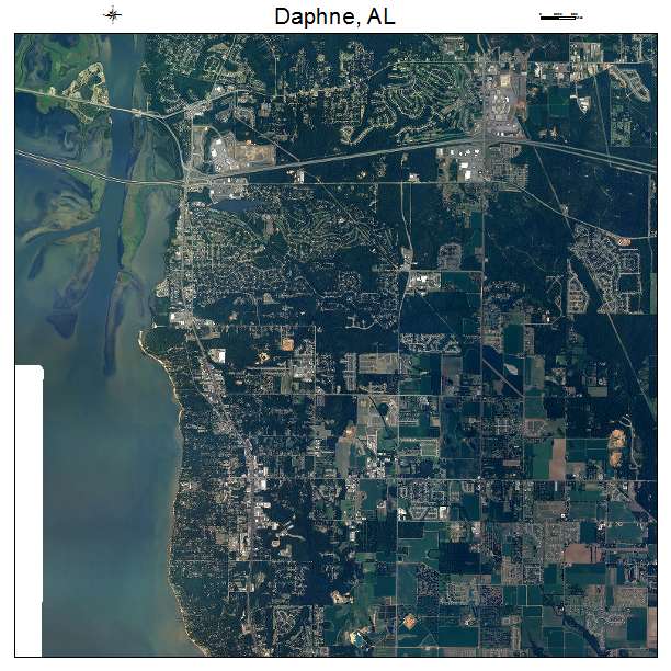 Daphne, AL air photo map