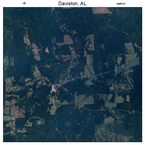 Daviston, AL air photo map