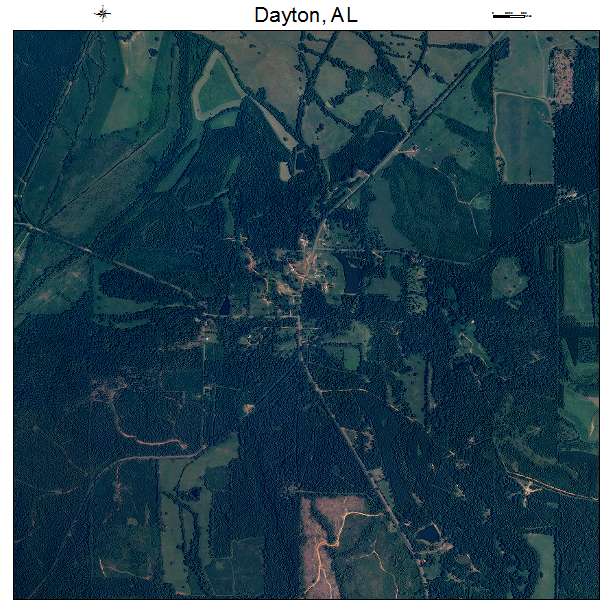 Dayton, AL air photo map