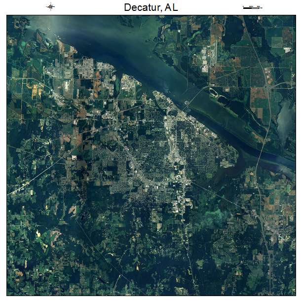 Decatur, AL air photo map