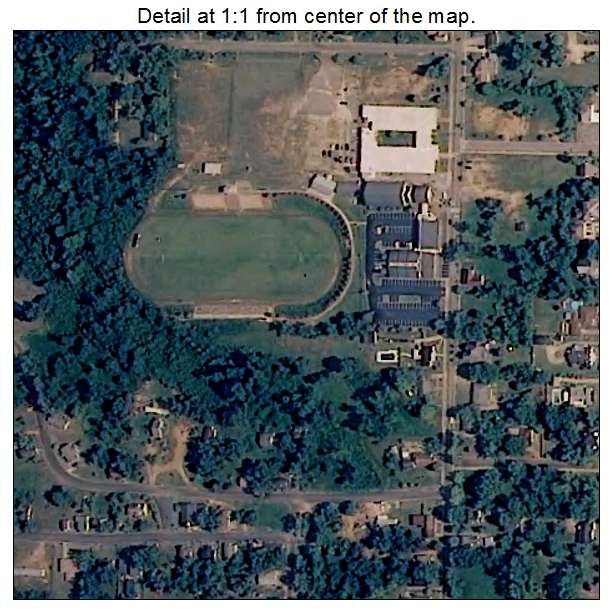 Abbeville, Alabama aerial imagery detail