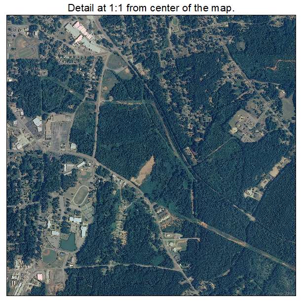Alexander City, Alabama aerial imagery detail