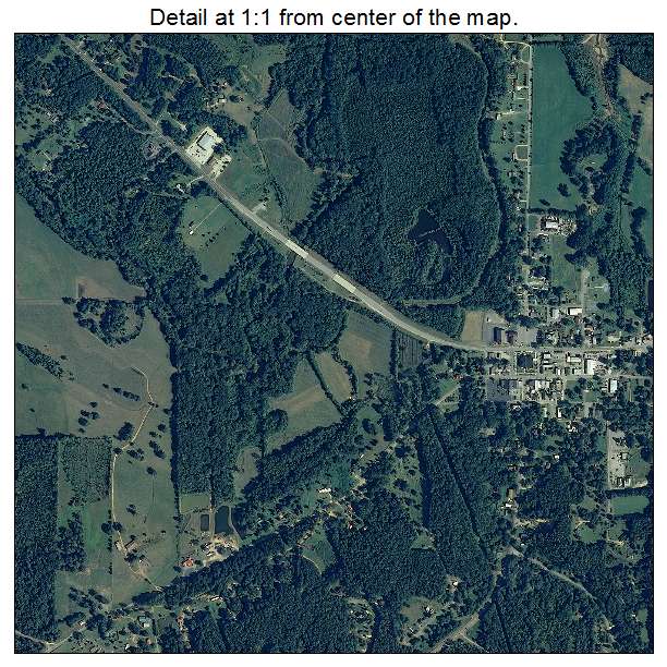 Ashville, Alabama aerial imagery detail