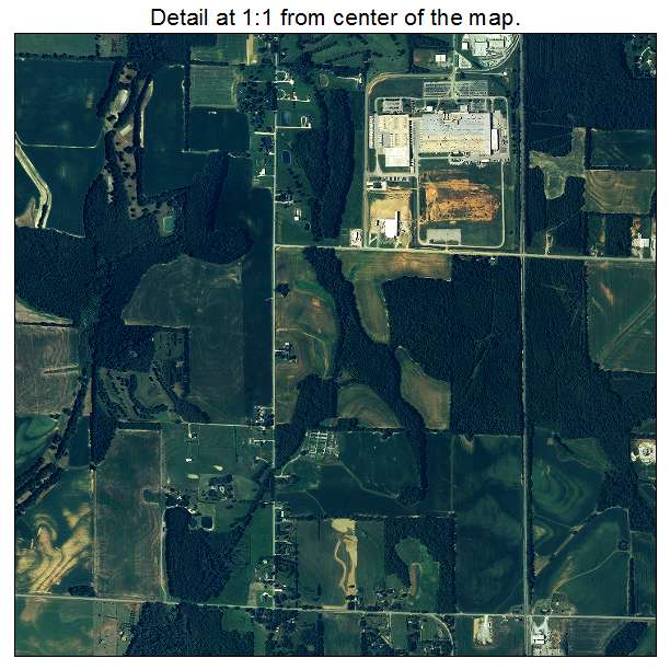 Athens, Alabama aerial imagery detail