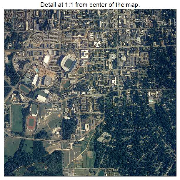 Auburn, Alabama aerial imagery detail