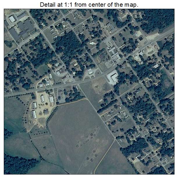 Autaugaville, Alabama aerial imagery detail