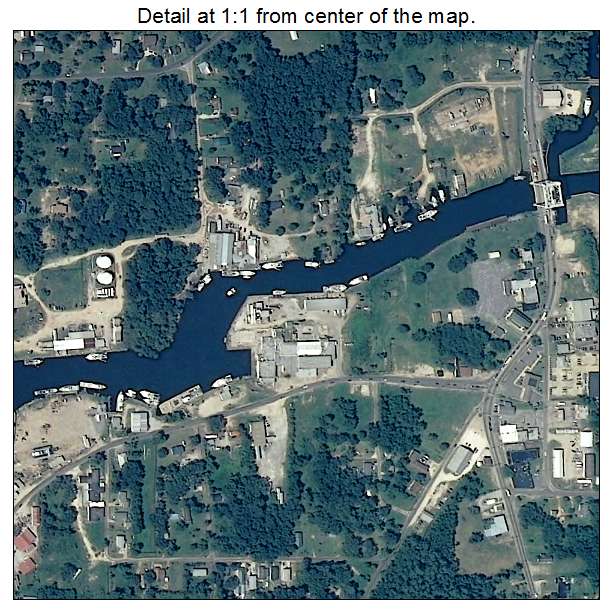 Bayou La Batre, Alabama aerial imagery detail