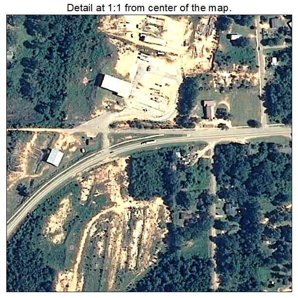 Beatrice, Alabama aerial imagery detail