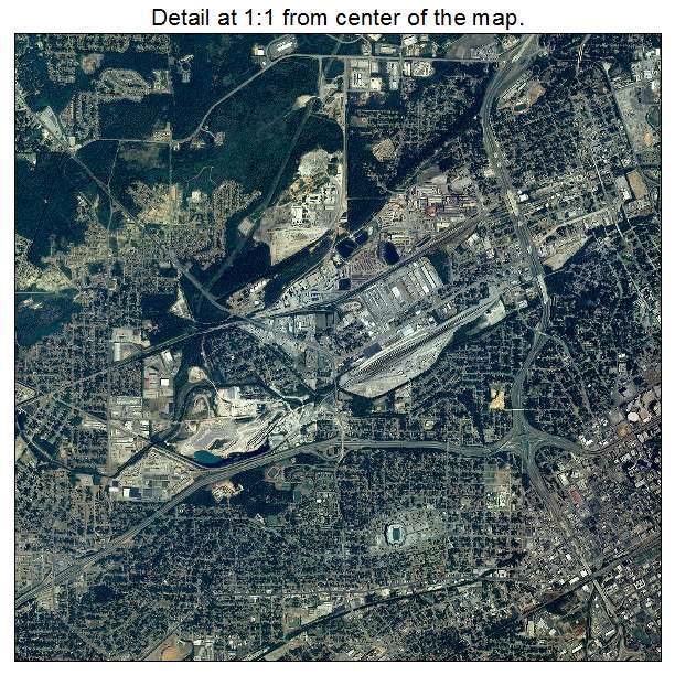 Birmingham, Alabama aerial imagery detail