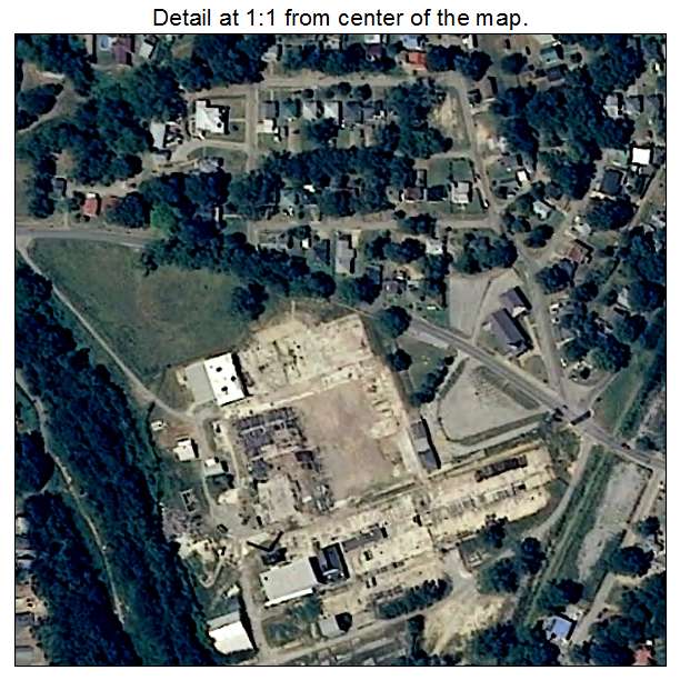 Blue Mountain, Alabama aerial imagery detail