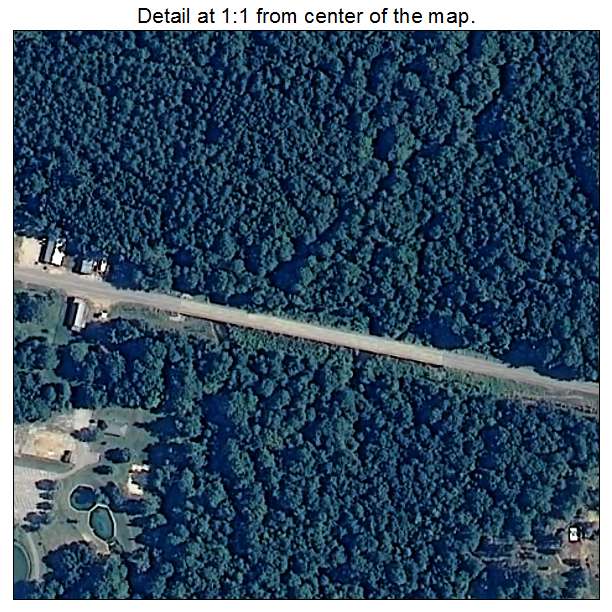 Blue Springs, Alabama aerial imagery detail