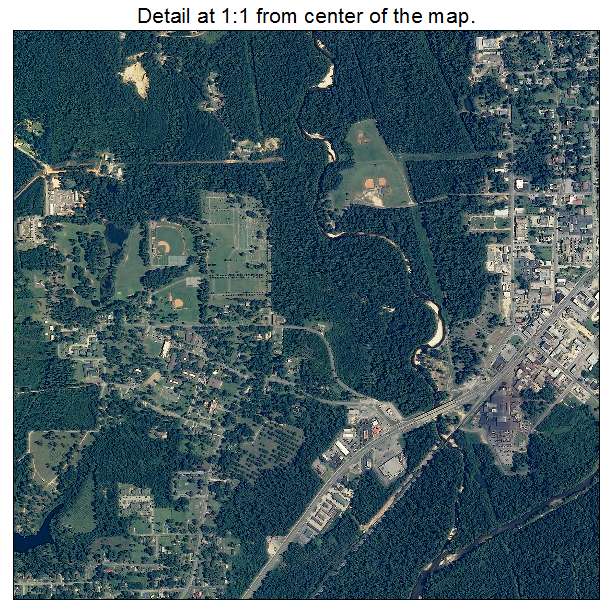Brewton, Alabama aerial imagery detail