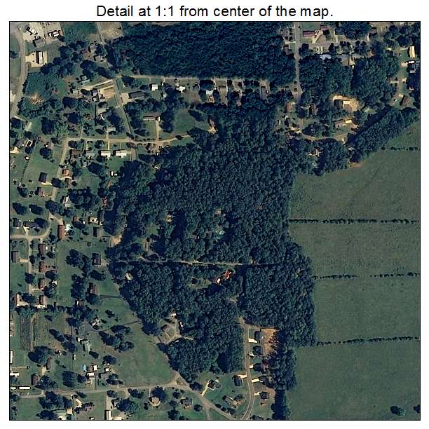 Bynum, Alabama aerial imagery detail